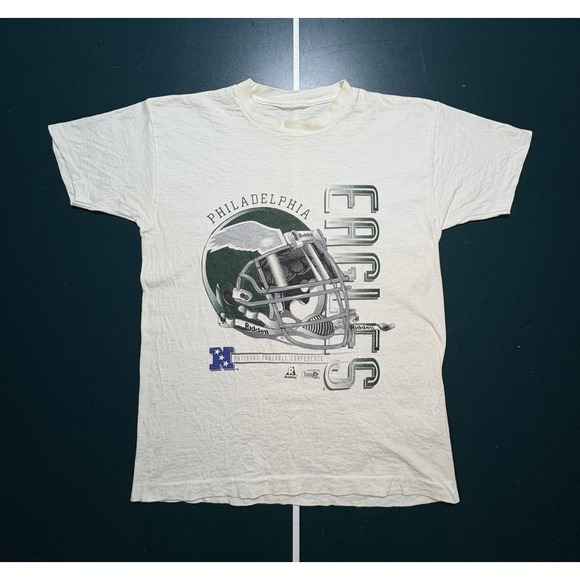 Vintage Philadelphia Eagles Riddell Helmet T Shirt Small 1994 Single Stitch Rare - Picture 1 of 11